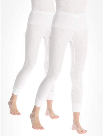 Avento, Thermal Pants 2-pack pantaloni termici 2-pack donna White bianco
