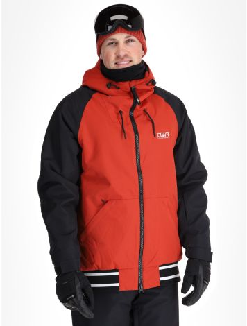ColourWear, M League 2.0 giacca sci uomo Rust Red nero, rosso