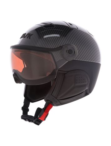 Kask, Piuma-R Elite caschetto con visiera unisex Carbon/Black nero