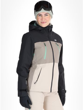 Rehall, Meave-R giacca sci donna Feldspar beige, nero, verde