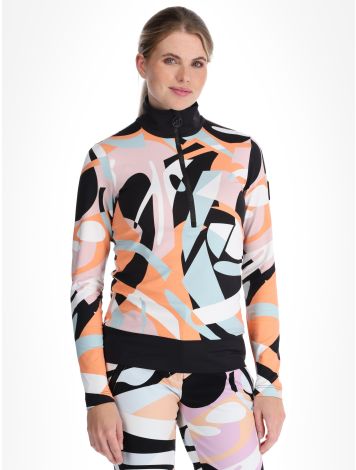 Toni Sailer, Wieka Print maglione donna Clementine Sorbet arancio