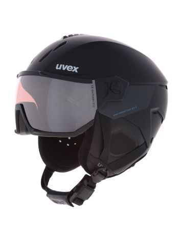 Uvex, Instinct Visor Pro V caschetto con visiera unisex Black Matt / Silver nero